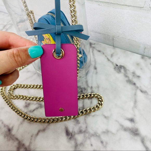 Disney X Kate Spade Alice In Wonderland Alice In A Bottle 3D Glass Crossbody Bag - Picture 6 of 16